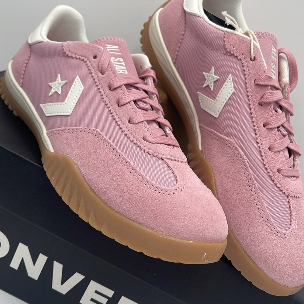 Converse Men’s RUN STAR TRAINER OX LOTUS PINK/EGRET/WHITE A13362C Sneakers - Picture 7 of 16